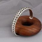 Men s Vintage 925 Sterling Silver Open Bangle Twisted Handmade Cuff Bracelet