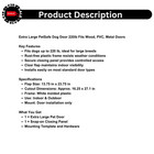 Extra Large Petsafe Dog Door 220lb Fits Wood  Pvc  Metal Doors