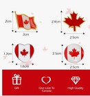 Lot Of 20 Canada Lapel Pins  4 Different Styles  High Quality  flag maple Leaf 