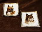 Pair Of Dog Mini Wall Hanging Plaque California Creations By Bradley  Boxer   Co