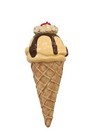 Vanilla And Chocolate Ice Cream Sundae Statue Wall Hanging 3ft