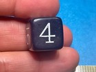          -beautiful  Purple             bakelite Backgammon Cube         bb-3