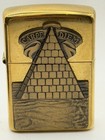 Vintage 1996 Carpe Diem Surprise Pyramid Brass Zippo Lighter Barrett Smythe B23