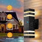 1-4pks Led Up Down Wall Light Outdoor Dual Wall Lamp Fixture Dusk To Dawn Sensor