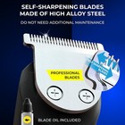 Men s Beard   Hair Trimmer  Self-sharpening Blades  Usb-c Rechargeable  Waterpro