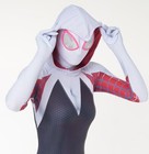 Gwen Stacy Spiderman Cosplay Costume Across The Spider-verse Spandex Zentai Suit