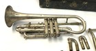 Vintage 1920s Frank Holton Cornet     Silver-plated Original Case   Mouthpiece