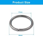 150-pcs 20mm Gunmetal Stainless Steel Open Jump Rings Jewelry Making Diy