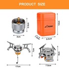 3700w Portable Backpacking Camping Stove With Piezo Ignition For Outdoor Cooking