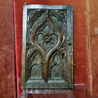 Gothic Flamboyant Wood Carving Panel Door - Antique French Architectural Salvage
