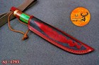 10  Custom Hand Made Pure Cow Leather Sheath For Fixed Blade Knife  1793
