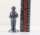 Pewter Michael Ricker Figurine Boy With Train Christmas Numbered Signed 1992