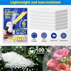 6 Pack Plastic Drop Cloths For Painting  9 X 12 Ft Disposable Tarp  Furniture  