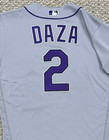 Daza Size 42  2 2023 Colorado Rockies Road Gray Game Used Jersey Issued Mlb