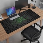 Hexagon Xxl Mousepad Large Gaming Keyboard Pad Soft Office Desk Mat