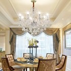 Modern K9 Transparent Crystal Chandelier luxury Clear Crystal Pendant Light Fixt