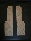 Original Northwestern Gumball Candy Vending Machine Silver Tile Mylar Decal Set