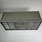 Vintage Akro-mils Model  10-136 Gray Plastic 23-drawer Organizer Cabinet Usa