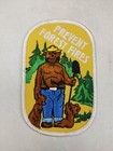Vintage Smokey Bear   2 Bear Cubs Embroidered Patch Prevent Forest Fires