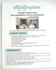 Dollhouse Miniature Wallpapering Your Dollhouse Instructions How To Wallpaper