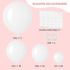 129pcs White Balloons Different Sizes 18 12 10 5 Inch For Garland Arch  Latex Ba