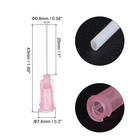 50 Set Pink Plastic Dispensing Needles 20g Blunt Luer Lock Tips