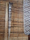 Papua New Guinea Rat Tooth Dagger Carved Artifact 16 