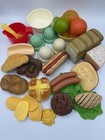 Vintage Lot Play Pretend Toy Food Rubber Kitchen Realistic