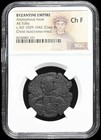 Ngc Ch F  Byzantine Empire 1028-1042 Ad Jesus Christ Ae Follis Class B Rare Coin