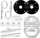 Hood Pins Kit For Car Stainless Steel Hood Pin Lock Clip With Racing Lanyard For