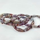 Red Feather Venetian Trade Beads 38 Inch