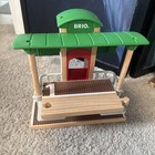 Brio World Wooden Railway Train Station Platform Building With Elevator
