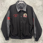 Schneiders All American Quarter Horse Congress 2013 Jacket Xl Black Leather Wool