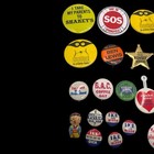 Lot Of 27 - Vintage Pinback Tab Button Pins Advertising Political Souvenir Auto