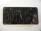 1965 Wyoming Passenger License Plate In Original Condition 2 410c Rodeo Cowboy