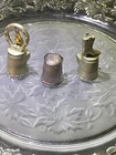Vintage Lot Maker Fort Three Thimbles  Texas  Los Angeles  Chicago