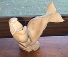 Inuit Carving 9  Signed Jason Iya 2008 Sav  Ak  Whale