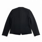 Castleberry Black Wool Knit Blazer Jacket Vintage Size 14 Euc