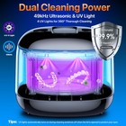 Ultrasonic Retainer Cleaner Machine  49khz 220ml Dental Cleaning Pod With Dig   