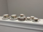 Vintage D ancap Italy Aromi Esotici Espresso Demitasse 12 Pc Cups Saucers Rare