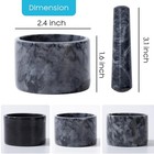Handmade Luxury Green Calcite Mortar Pestle Set Large  Rustic Herb Crusher And S