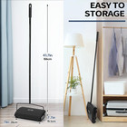 Manual Carpet Floor Sweeper Horsehair Bristles Non-electric Cleaner Black