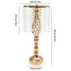 10 Pcs Wedding Crystal Flower Stand Desktop Metal Flower Vase Event Party Decor