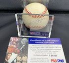 Frank Thomas White Sox Hof Signed Official Al Baseball W  Case - Psa dna Coa