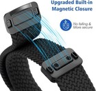 Magnetic Braided Stretchy Band For Fitbit Charge 6 5 Soft Woven Nylon Sport Band