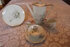 Hutschenreuther Diadem Sicilia 6 Piece China Grouping 1950 s Teapot coffee