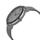Movado Bold Evolution 3600902 Grey Dial Stainless Steel Mesh Band Mens Watch