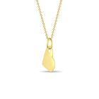 Polished Tilted Heart Kids   Children s   Girls Pendant necklace - 14k Gold