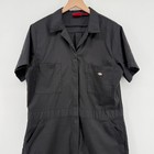 Dickies Flex Cooling Short Sleeve Coverall Black Women Xl Utility Jumpsuit Work