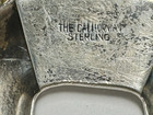Tle Calloway Sterling Silver Western Belt Buckle   Keeper Gold Tone Rope Nos